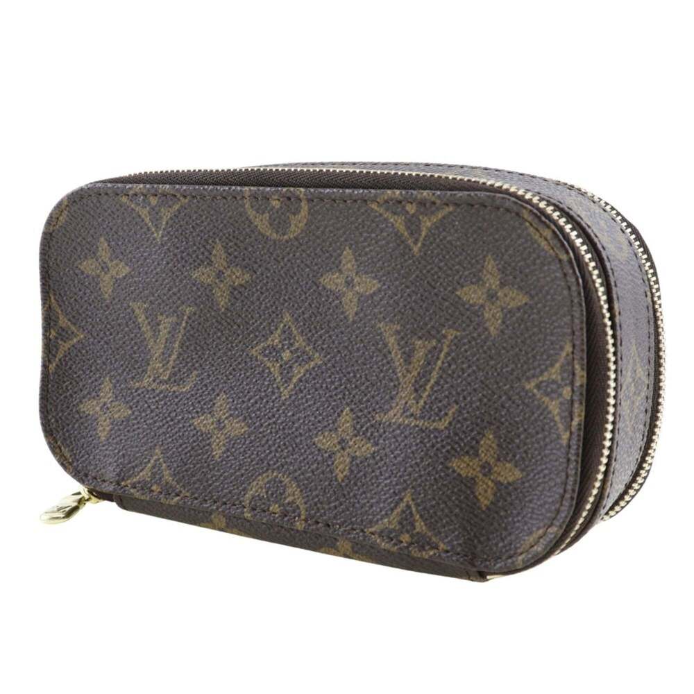 LOUIS VUITTON Authentic Brown Monogram Canvas Pouch - Picture 2 of 12